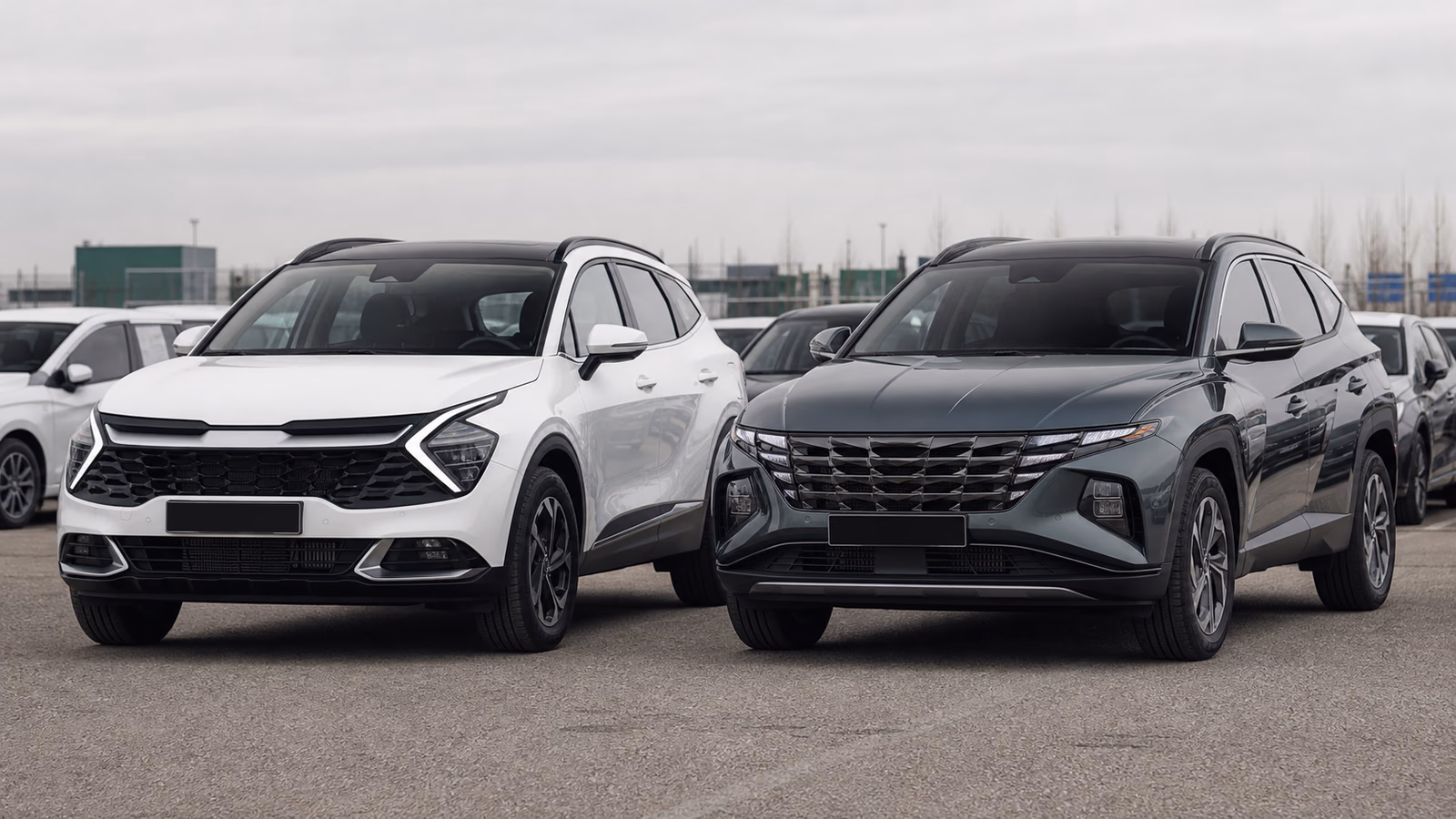 Редакционная иллюстрация к материалу «Kia Sportage или Hyundai Tucson»
