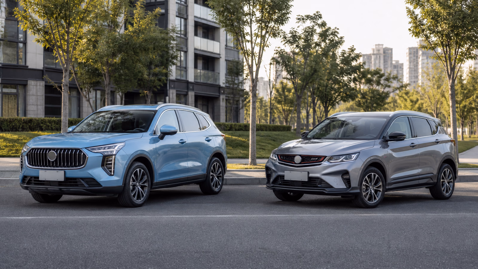 Редакционная иллюстрация к материалу «Haval Jolion или Geely Coolray»