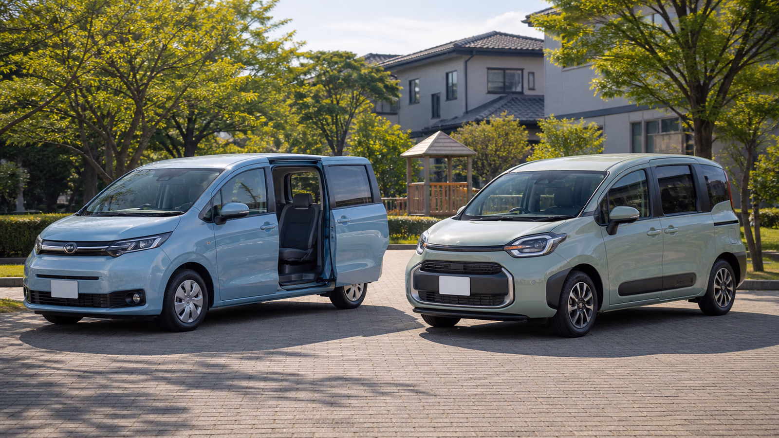 Редакционная иллюстрация к материалу «Honda Freed или Toyota Sienta»