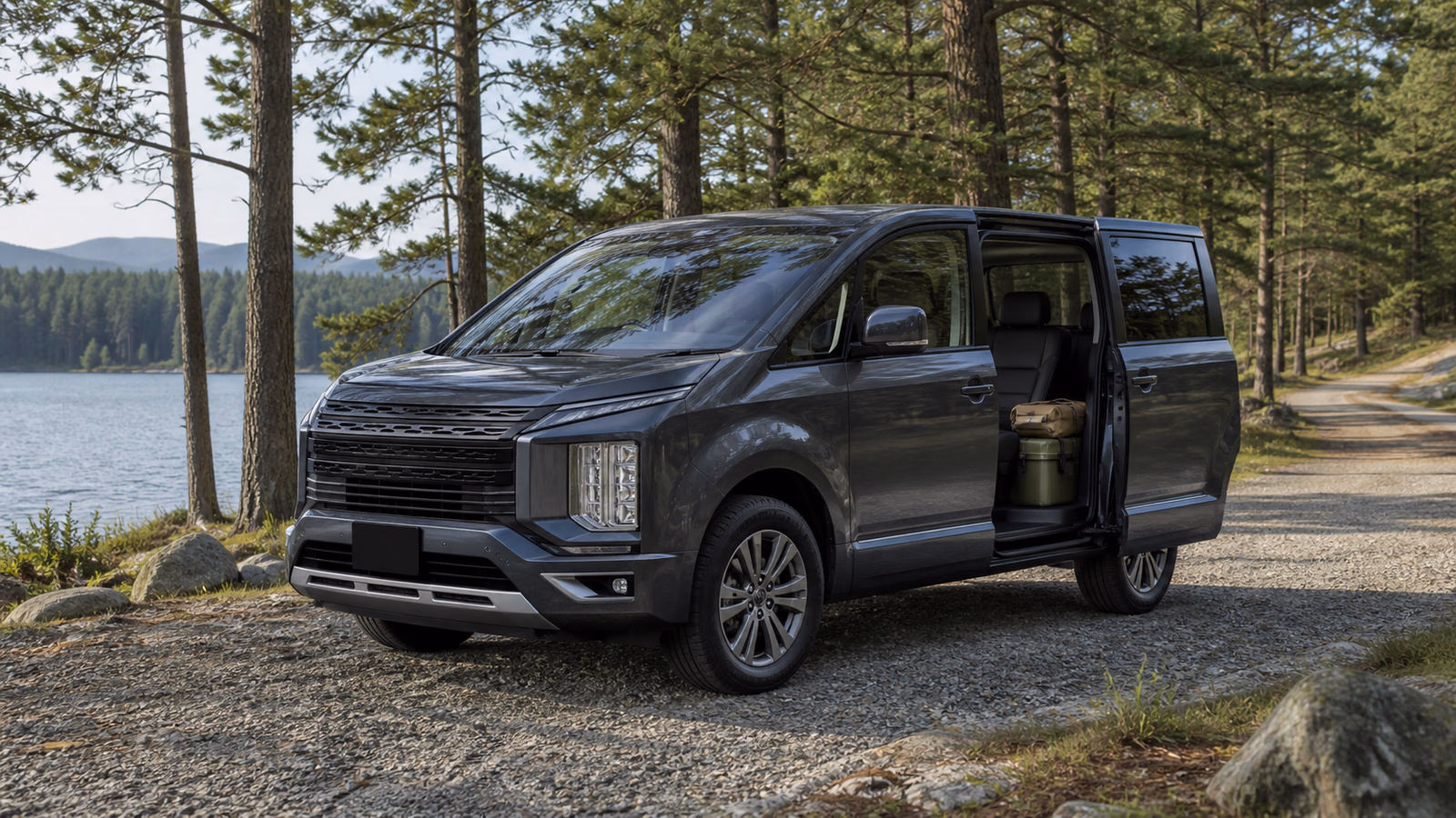 Редакционная иллюстрация к материалу «Mitsubishi Delica D:5: семейный минивэн с полным приводом»