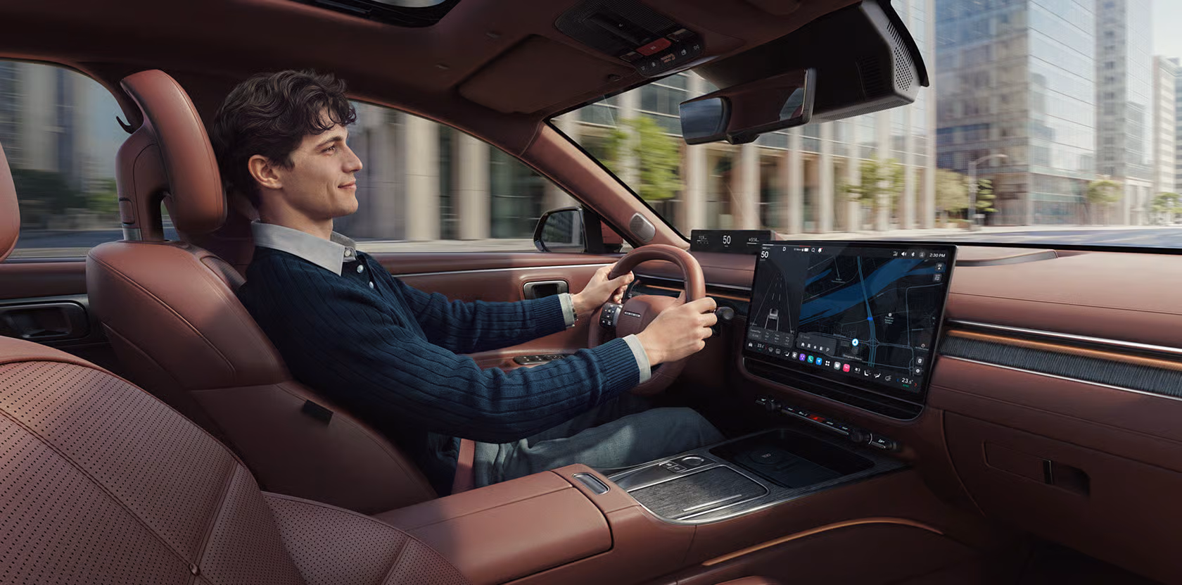 Галерея внутреннего интерьера и модели Hyundai Grandeur Hybrid